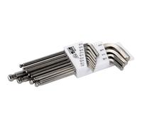 Bahco BE-9786I Allen Key Set 13-Piece Hex Ball End Long Nickel-Plated