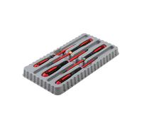 Bahco BE-9872SL ERGO» Slim VDE Insulated Screwdriver Set, 5 Piece in Red Bahco Red