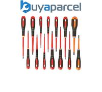 Bahco BE-9876S Ergo™ 14 Piece VDE Insulated Slotted, Phillips, Pozi, Torx & Combi PZ Screwdriver Set
