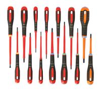 Bahco BE-9876S ERGO™ 14 Piece VDE Insulated Screwdriver Set PZ/PH/SL/TX/PZSL