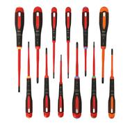 Bahco BE-9878SL ERGO 12 Piece VDE Insulated Slim Screwdriver Set SL/PH/PZ/TX