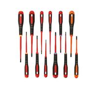 Bahco - BE-9878SL ERGO™ Slim VDE Insulated Screwdriver Set, 12 Piece