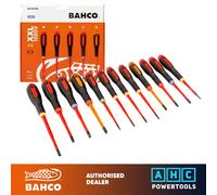 Bahco BE-9878SL Ergo 12 Piece VDE Insulated Slim Blade Screwdriver Set SL/PH/PZ/TX