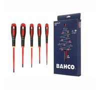 Bahco Be-9881Sl-Xe Xmas Ergo Slim Vde Insulated Screwdriver X5 Pc Set Be-9881Sl