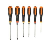 Bahco Be-9881Tb Ergo Through Blade Screwdriver Set 6 Piece Bah9881Tb