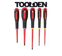 Bahco BE-9882S BE-9882S Insulated ERGO Screwdriver Set, 5 Piece