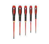 Bahco BE-9882SL SLIM ERGO Insulated Screwdriver SL/PZ 5pc Set