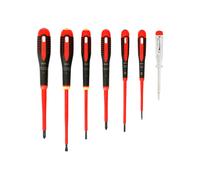 Bahco Be-9887s Ergo Vde Insulated Screwdriver Set, 7 Piece