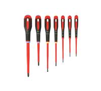 Bahco BE-9888S ERGO VDE Insulated Screwdriver Set, 7 Piece Electrical Tool Kit w
