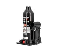 Bahco BH4G4 Hydraulic Bottle Jack 4 Tonne Welded Steel Base 193-373mm | 4 tonne hydraulic bottle jack with welded structure, forged steel base, extension screw, serrated saddle and safety valve.