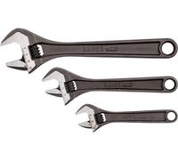 Bahco Bhadjust 3 Adj 3 Set Of 3 Adjustable Wrenches (8070 / 8071 / 8072), Grey, 16 Degree Head Angle