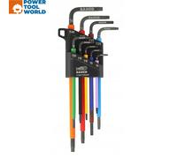 Bahco Torx Key Set 9-Piece - Colour-Coded Long Keys
