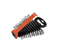 Bahco Chrome Polished Combination Spanner Set, 12 Piece