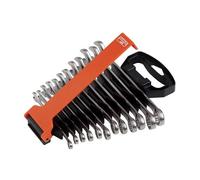 Bahco Chrome Polished Combination Spanner Set, 12 Piece BAH111MSET12
