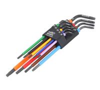 Bahco Torx Key Set 9-Piece - Colour-Coded Long Keys
