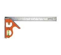 Bahco CS300 Combination Set Square 300mm 12" Metric Imperial Metal Scribe Level