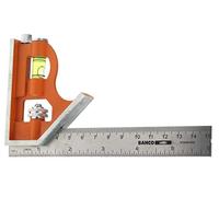 Bahco CS150 150mm Combination Square | Combination square with metric and imperial markings plus built in level