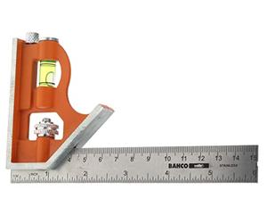 Bahco CS150 150mm Combination Square | Combination square with metric and imperial markings plus built in level
