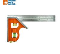 Bahco CS150 Combination Set Square 150mm 6in Carpenters Woodworking Steel Rule