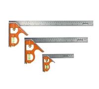 Bahco CS300 Combination Set Square 300mm 12" Metric Imperial Metal Scribe Level