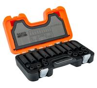 Bahco Impact Socket Set D-DD/S20 - 20-Piece Metric 1/2in Drive (Deep & Standard Hex)