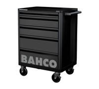 Bahco E72 5 Drawer 26″ Black Mobile Roller Tool Storage Cabinet, 1472K5BLACK