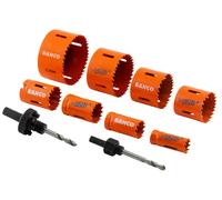 Bahco 3834-PROMO-82 Electricianfts Bi-Metal Holesaw Set 10 Piece