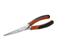Bahco 2430 GC-160 IP Long-Chrome Plated "Ergo" Snipe Nose Pliers, Multi-Colour, 160 mm