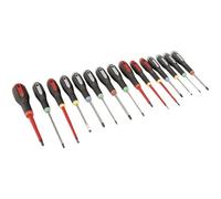 Bahco Ergo Screwdriver Set 15-Part for Various Screws BE-9877