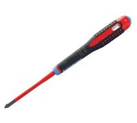 Bahco Ergo Slim Vde Insulated Pozidriv Screwdriver Pz1 - 80mm Precision Tool