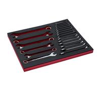Bahco FF1A3001 3/3 Module 21 Parts Combination Wrench, Black,