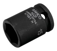 Bahco K7401M-7 Hexagon Socket, Black, 3/8-Inch/7 mm