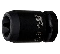 Bahco K7801TORX-E16 E16 Socket, Black, 1/2-Inch