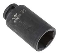 Bahco K7806M-30 6 Edge Deep Socket, Black, 30 mm