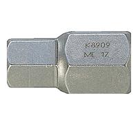 Bahco K9509ML-19 Outside 6 Edge Bit for Inside 6 Edge, Silver, 22,19 mm
