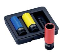 Bahco Kraft Bit Set 3-Piece 1/2" Metric Plastic Coated Alloy