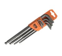 Bahco Metric Ball End Hex Key Set Phosphate Finish 1.5-10mm BE-9770
