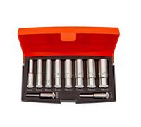 Bahco Metric Deep Socket Set 10 Piece 1/4in Drive Polypropylene Case S0810L