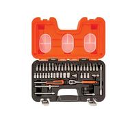 Bahco Metric Socket And Bit Set 46 Piece 1/4in Drive Single Hex Boxed S460