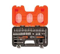 Bahco Metric Socket And Bit Set 46 Piece 1/4in Drive Single Hex Boxed S460