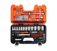 Bahco Metric Socket And Bit Set 56 Piece 1/4 & 1/2in Drive Bi Hex Boxed S560