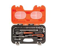Bahco Metric Socket & Bit Set 29 Piece 1/4in Drive Single Hex S290