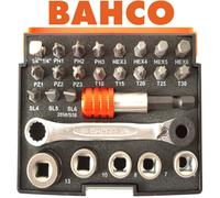 BAHCO Mini Socket Set 26 Pce 1/4" Drive Ratchet Wrench Screwdriver Bits 2058/S26