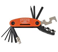 Bahco Multi Bike Pocket Tool, Compact Multi-Function Repair Tool with Essential Bits and Fold-Out Design for On-The-Go Adjustments and General Bike Maintenance