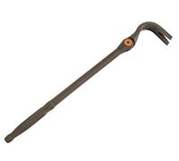 Bahco Multi-Position Crowbar V-Claw Head 260mm Adjustable Pry Bar Tool | 260mm multi-position crowbar with V-claw head, 11 positions, push button adjustment and up to 240kg max force.