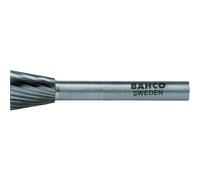 Bahco N1213M06 Tungsten Carbide Medium Rotary Burr with 53 mm Inverted Cone, 0 V, Silver