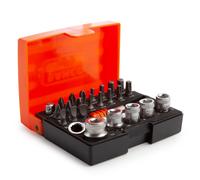 Bahco Ratchet Socket Bit Set 26 pc 1/4" Slotted Hex Pozi Torx Phillips 2058/S26