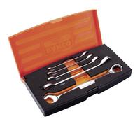 Bahco 1RM/S5 Ratcheting Crowfoot Wrench Set 5-Piece 8-19mm in Case