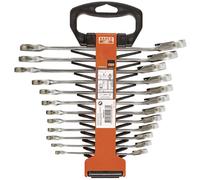 Bahco 1RM/SH12 8-19 mm Ratcheting Combination Wrench Set - Multi-Colour