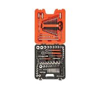 Bahco S138 1/4", 3/8" & 1/2" Ratchet, Socket,Bar, Crow Foot,Spanner Tool Kit Set